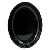 Dover Metals Black Oval Melamine Platter