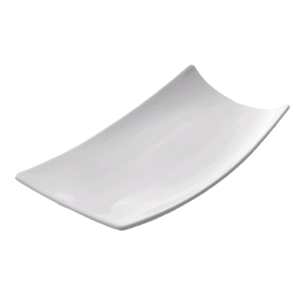 Steelite Montgatina Tabula White 9-1/2 x 4-3/4" Snacks Platter