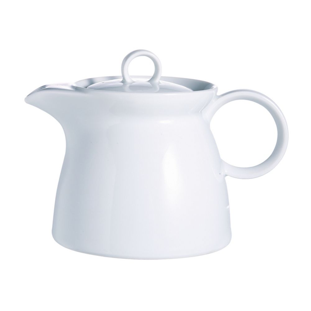 Cardinal Arcoroc Vintage White Porcelain 12 Oz. Teapot
