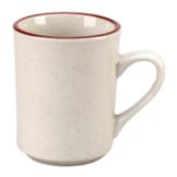 Vertex&reg; China Caravan Brown Speckled Double Band 8 Oz Mug