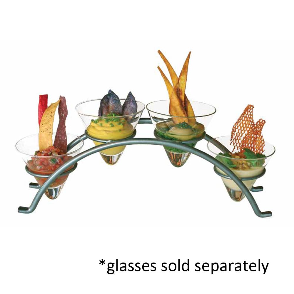 Front Of The House&reg; Wireware&trade; Pewter Condiment Bridge