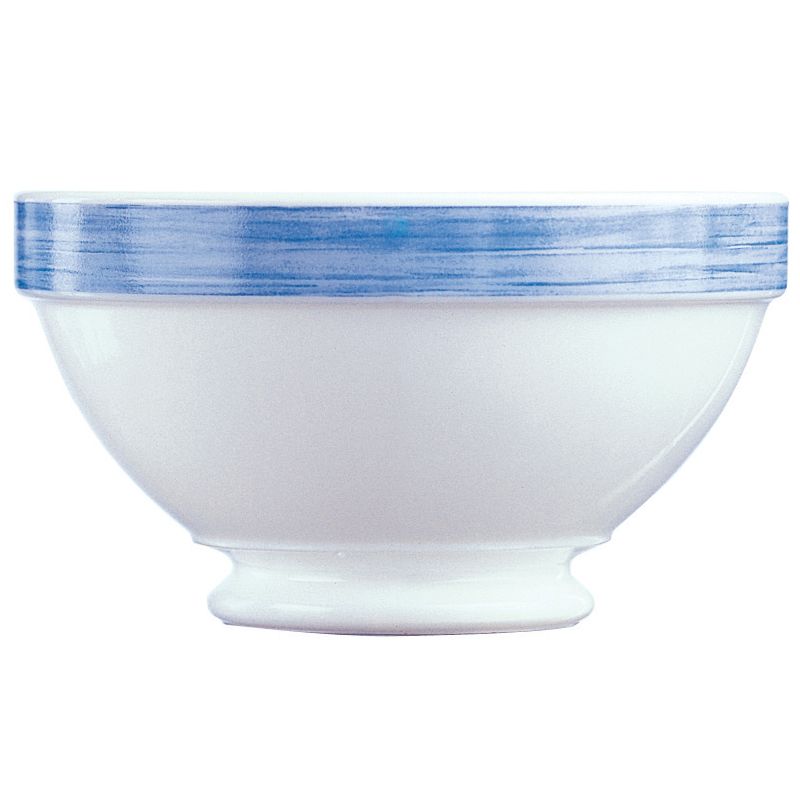 Cardinal Arcoroc Brush Opal&reg; 17-1/4 Oz Soup Bowl with Blue Rim