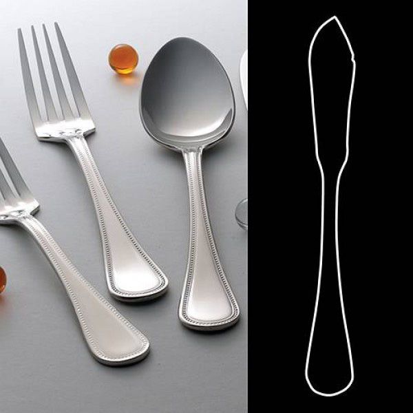 Worthy, Noble & Kent Pearl S/S HSH 6" Butter Spreader