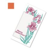 Dinex&reg; Iris Garden Orange Patient Menu f/ Breakfast, Lunch, Dinner