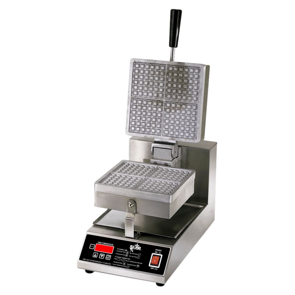 Star&reg; Mfg. 8" Single Square Belgian Waffle Baker