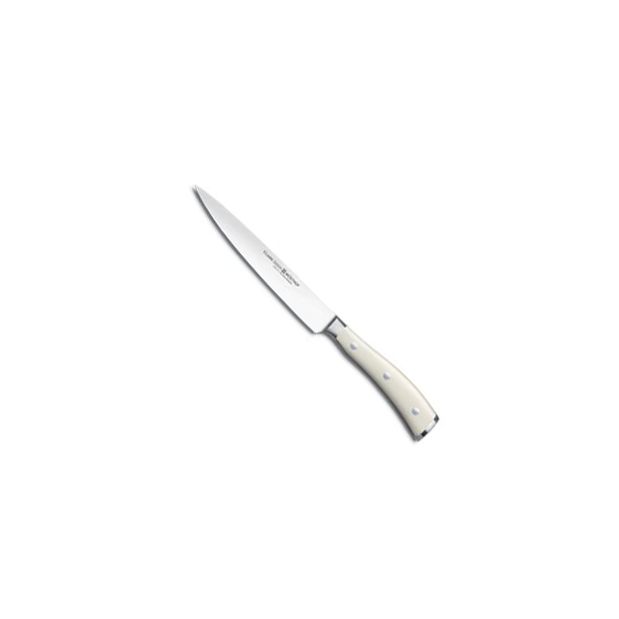 Wusthof Cutlery Classic Ikon 9" Slicing Knife w/ White Handle