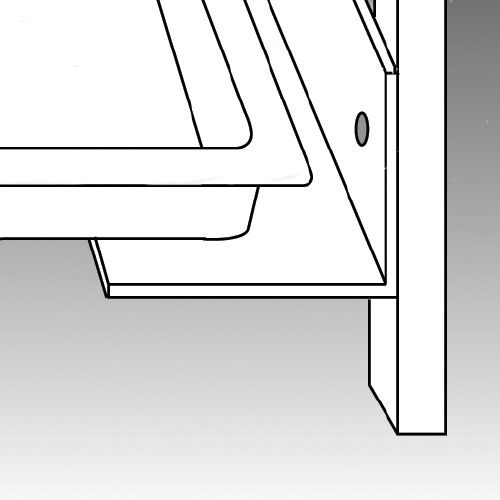 Traulsen Universal Center Tray Slides (7 Pairs) for 2-Section G-Series