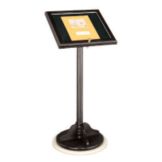 Satin Walnut Hardwood Menu Stand