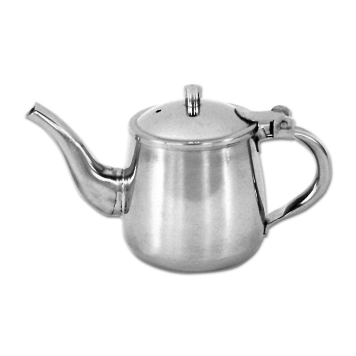 Adcraft&reg; 10 Oz. Stainless Steel Gooseneck Teapot