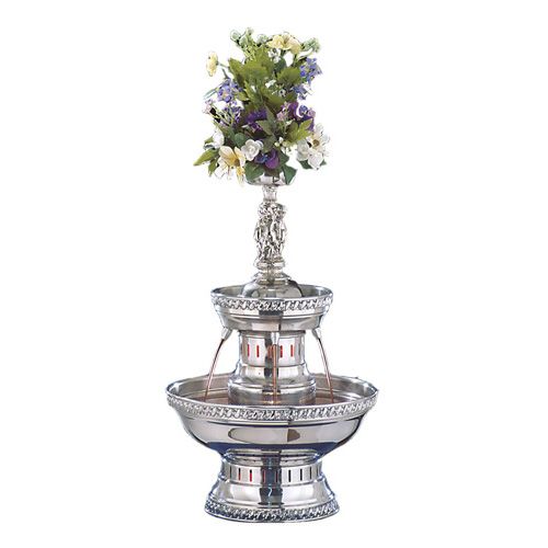 Buffet Enhancement 3 Gal SS Champagne Fountain W/Silver Rope Trim
