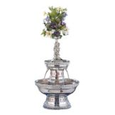 Buffet Enhancement 3 Gal SS Champagne Fountain W/Silver Rope Trim