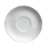 Tuxton Soup Mug Saucer, Chicago Series, Porcelain White
