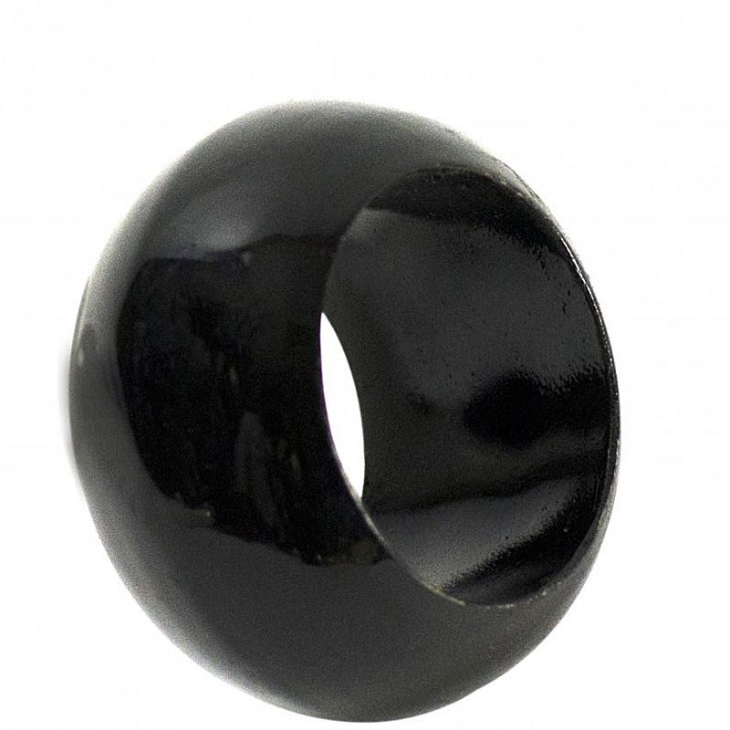 Ten Strawberry Street Black Lacquer Napkin Rings