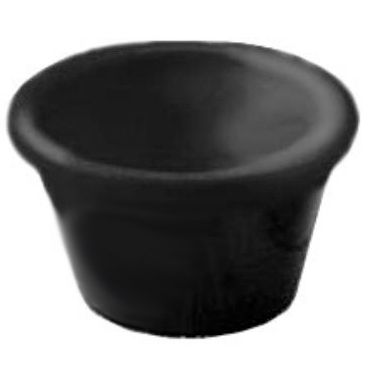 American Metalcraft Black 3 Oz Smooth Sided Melamine Ramekin