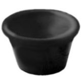 American Metalcraft Black 3 Oz Smooth Sided Melamine Ramekin