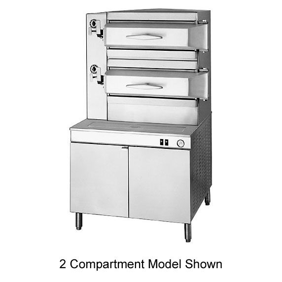 Cleveland Range Pressure Type Electric Steamer with 3 Compartments