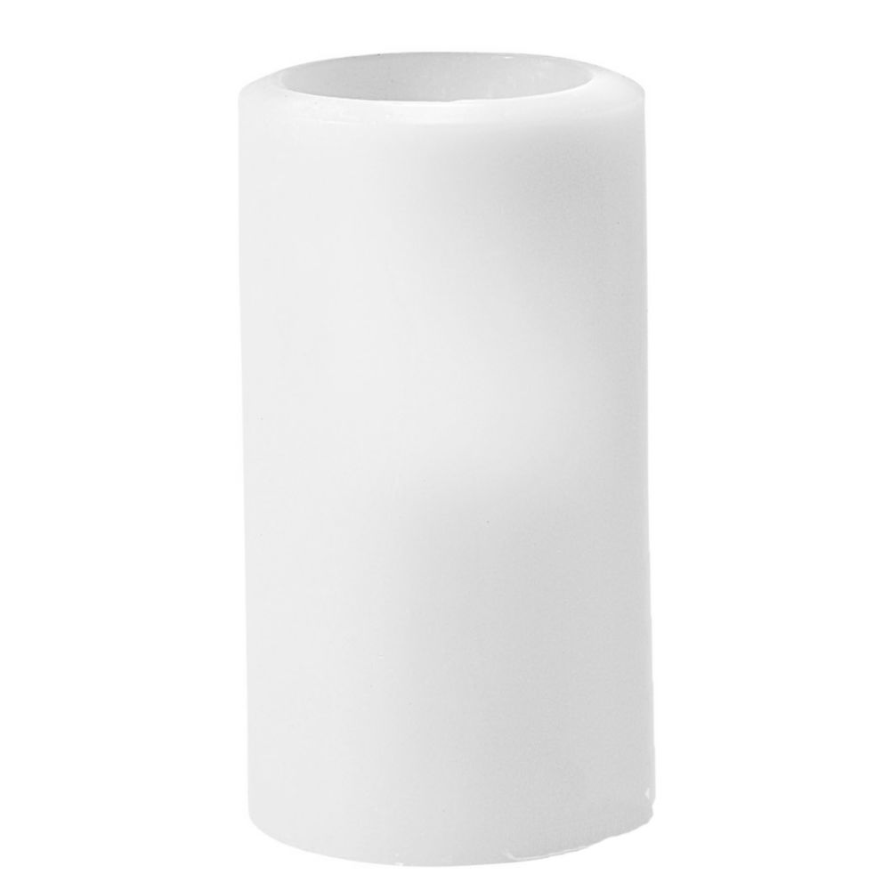 Candle Lamp&reg; White Hollow Pillar Lamp