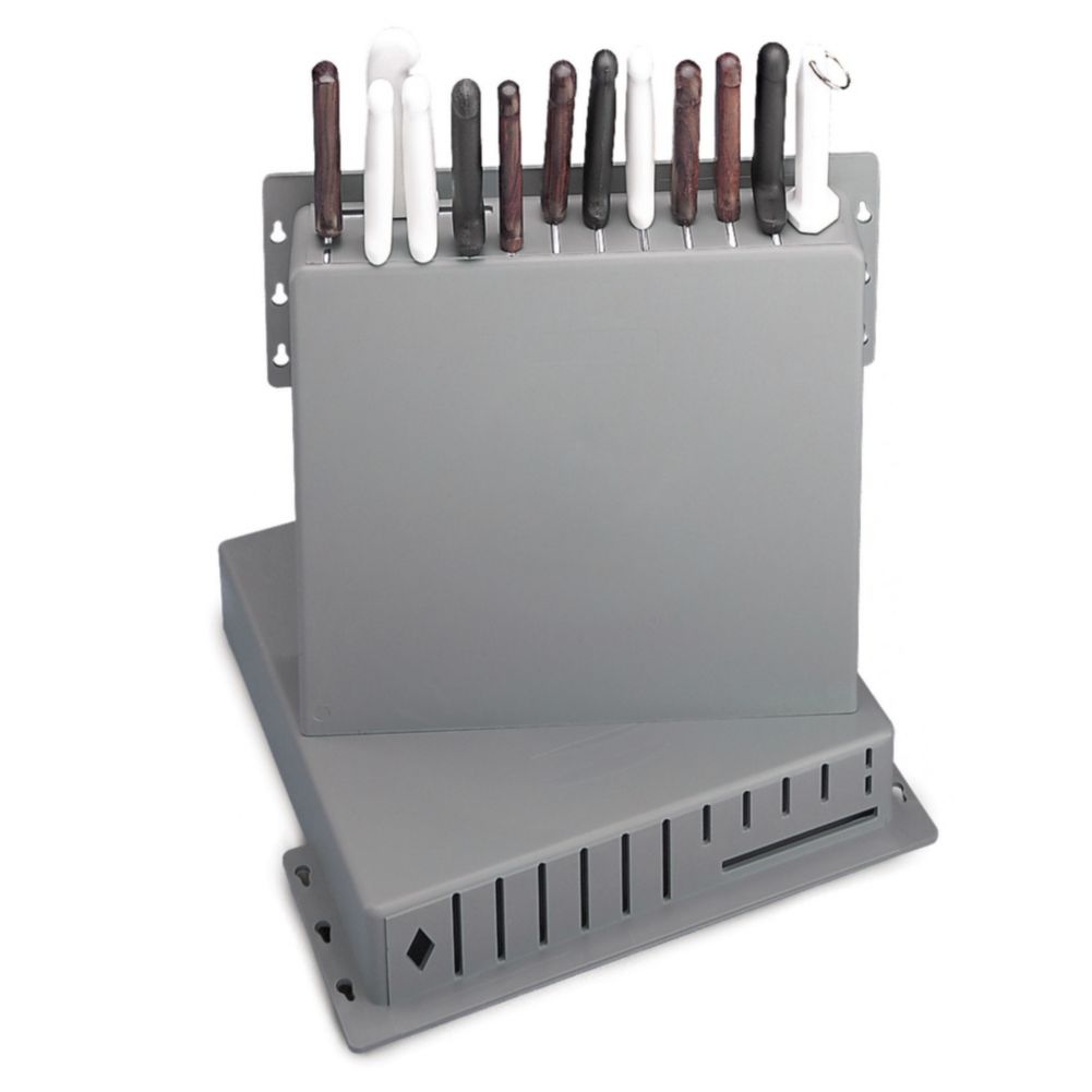 Tablecraft 12 Knife Gray Plastic Knife Rack