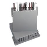 Tablecraft 12 Knife Gray Plastic Knife Rack