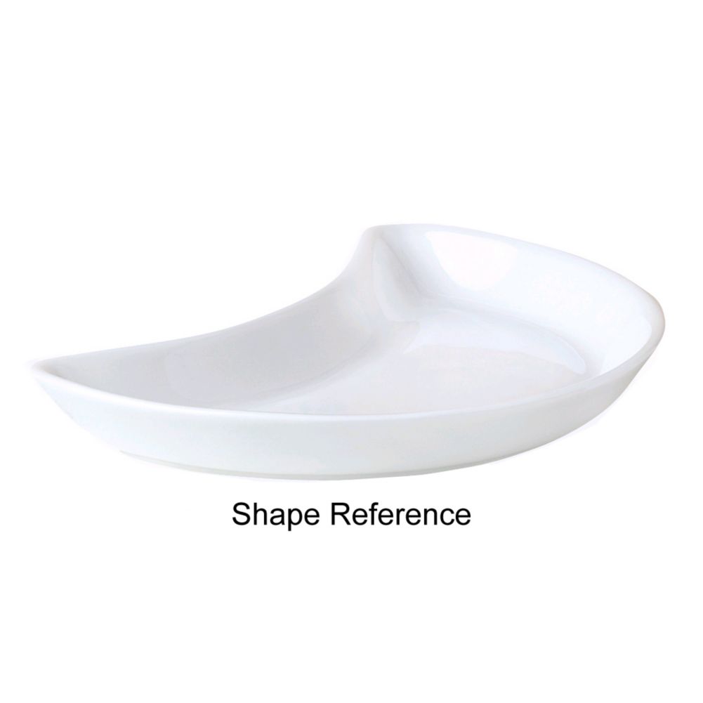 Steelite Intl. Distinction Monaco Ambassador Burgundy Crescent Salad