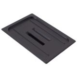 Cambro&reg; Camwear&reg; Black Full-Size Food Pan Cover with Handle