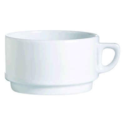 Cardinal Arcoroc Candour White Porcelain 9-3/4 Oz. Cup