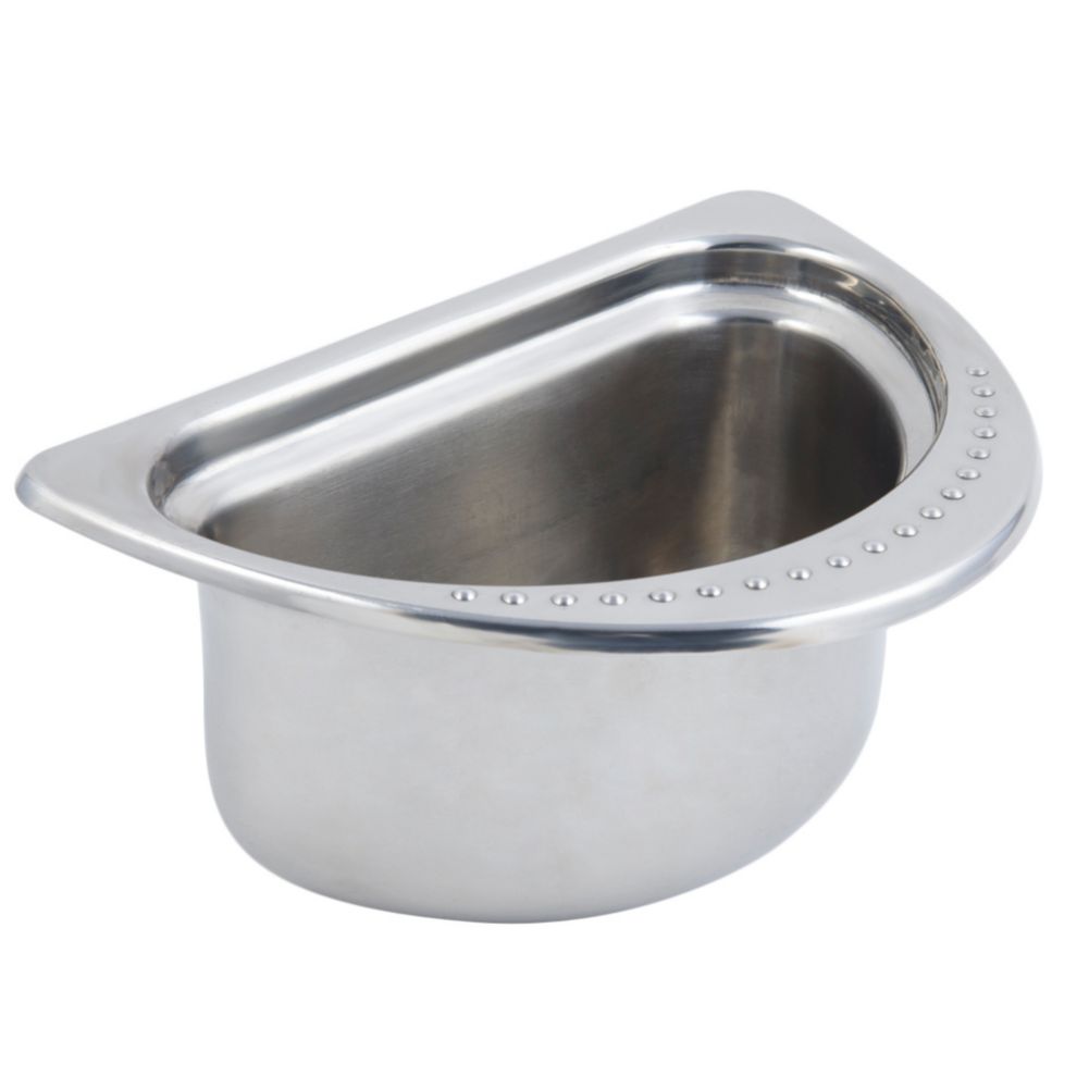 Bon Chef Bolero S/S 1.75 Qt Half Oval Food Pan
