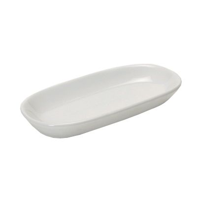 Tuxton&reg; 9-1/4" x 4-1/4" White Relish Tray