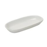 Tuxton&reg; 9-1/4" x 4-1/4" White Relish Tray