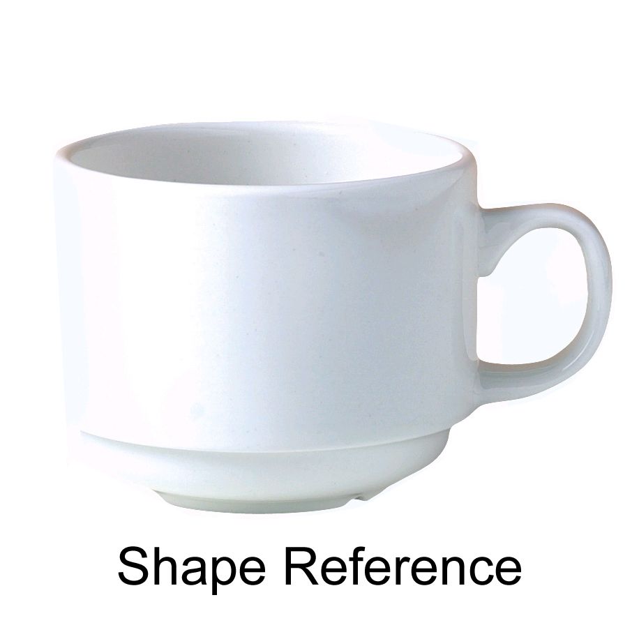 Steelite Distinction No. 7 Vogue White 7.5 Oz Stacking Cup