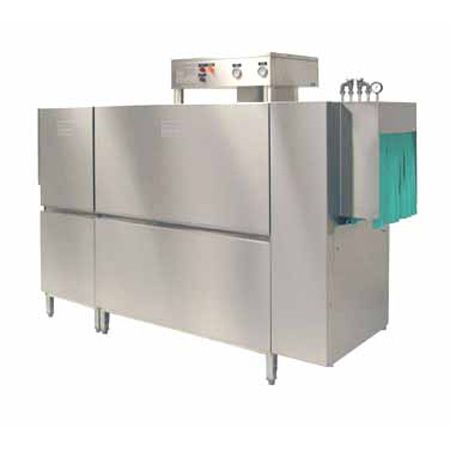 Meiko Double Tank Sanitizing Steam Conveyor Dishwasher w/ Tall Hood