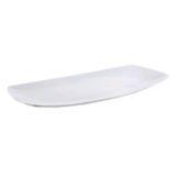 Tuxton&reg; 16" x 8" Porcelain White Rectangle Plate
