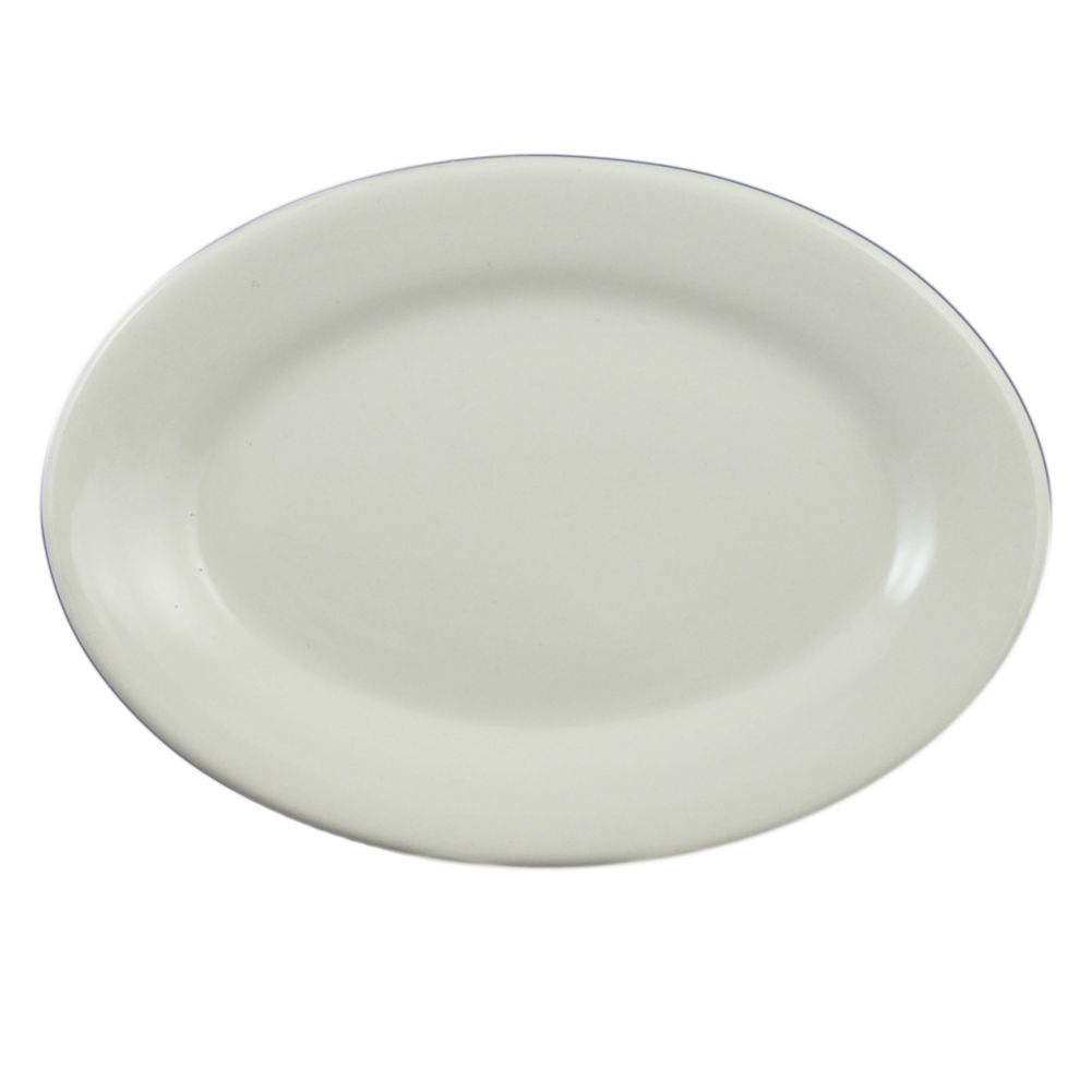 Vertex&reg; Buckingham American White Rolled Edge 15-1/2 In. Platter