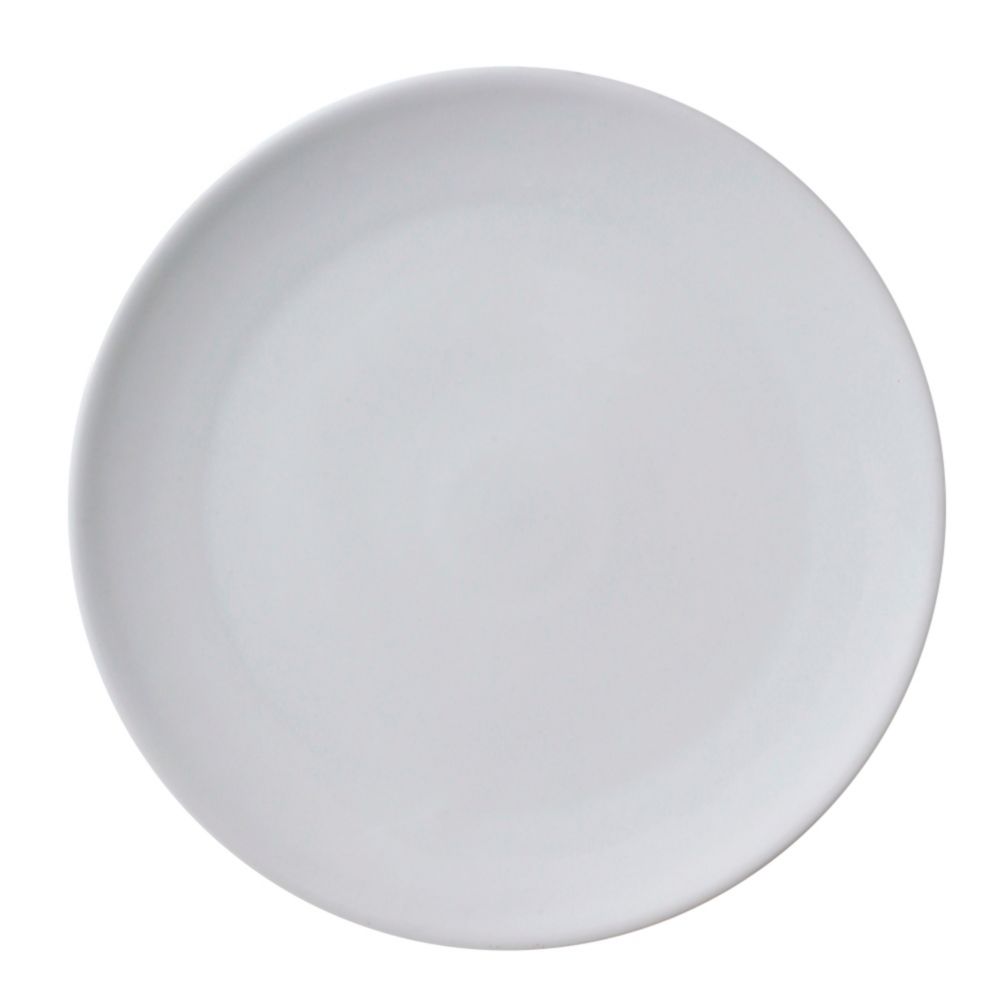Vertex&reg; Market Buffet White Flat Shape 13-1/4" Pizza Plate