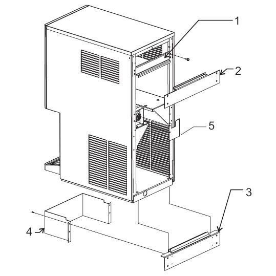 Scotsman Wall Mounting Kit for MDT3F12 / MDT4F12 Touchfree Models