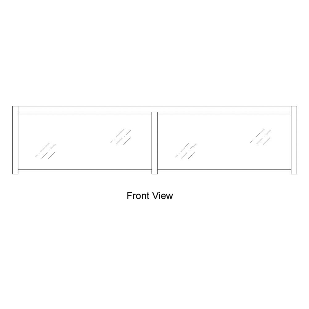 Randell&reg; 63" Glass Countertop Protector