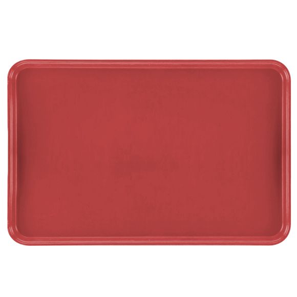 Cambro&reg; Steel Red  17-7/8" x 25-3/4" Camlite&reg; Tray