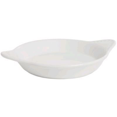 Tuxton&reg; 9 Oz. Round White Shirred Egg Dish