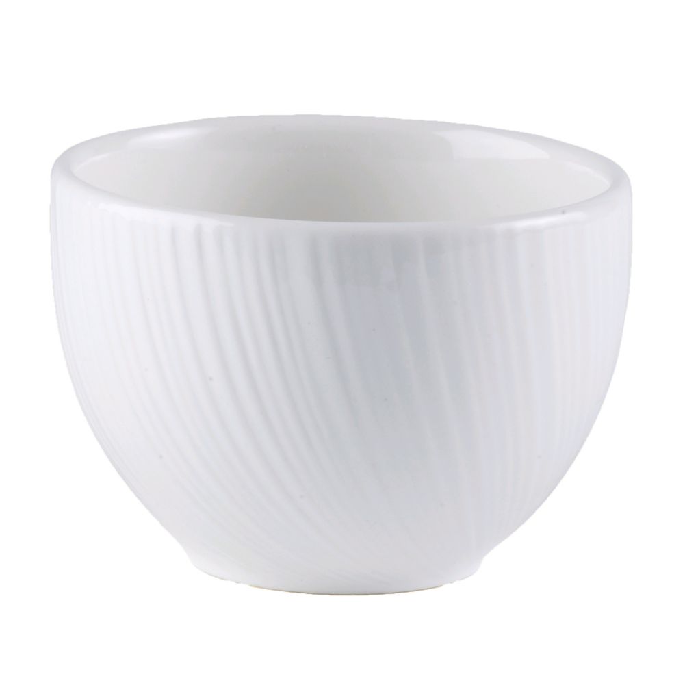 Steelite Distinction Spyro White 8 Oz. Sugar / Bouillon Cup