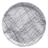 Cambro&reg; Swirl Gray 10" Round Serving Camtray&reg;