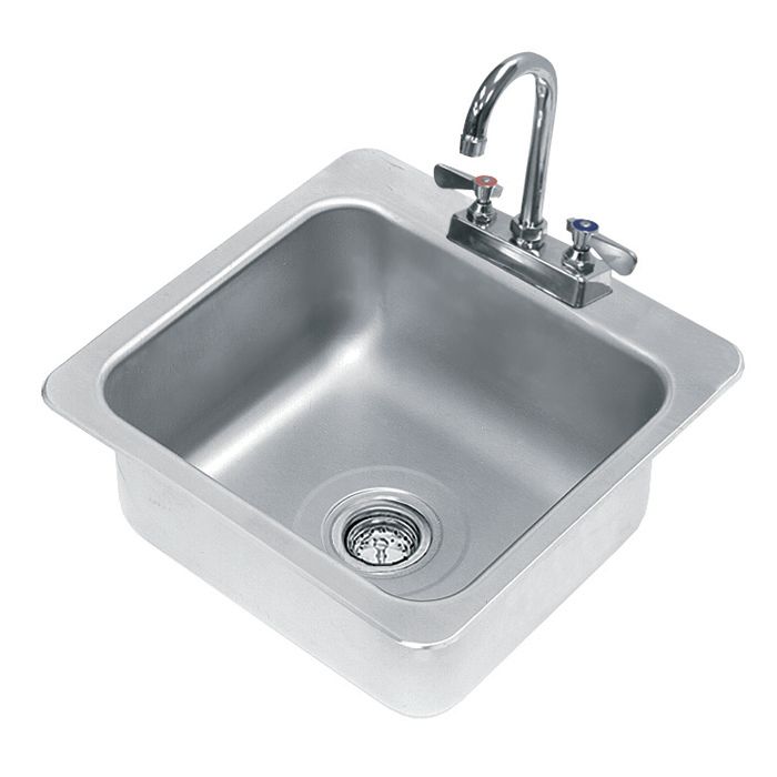 Advance Tabco One Compartment 16x14x8in. Drop-In Sink, DI-1-168
