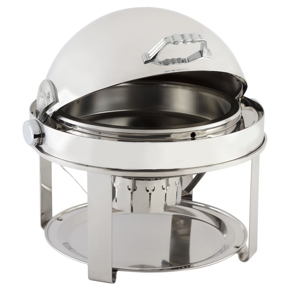 Bon Chef Elite Chrome Round 2 gal Chafer w/ Contemporary Legs