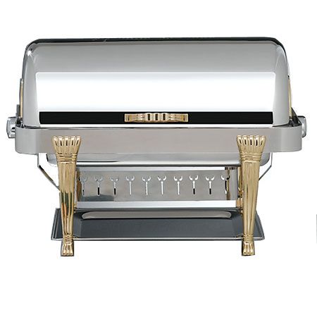 Bon Chef Elite S/S Rectangular 2 Gallon Chafer with Aurora Legs