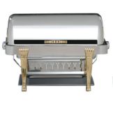 Bon Chef Elite S/S Rectangular 2 Gallon Chafer with Aurora Legs