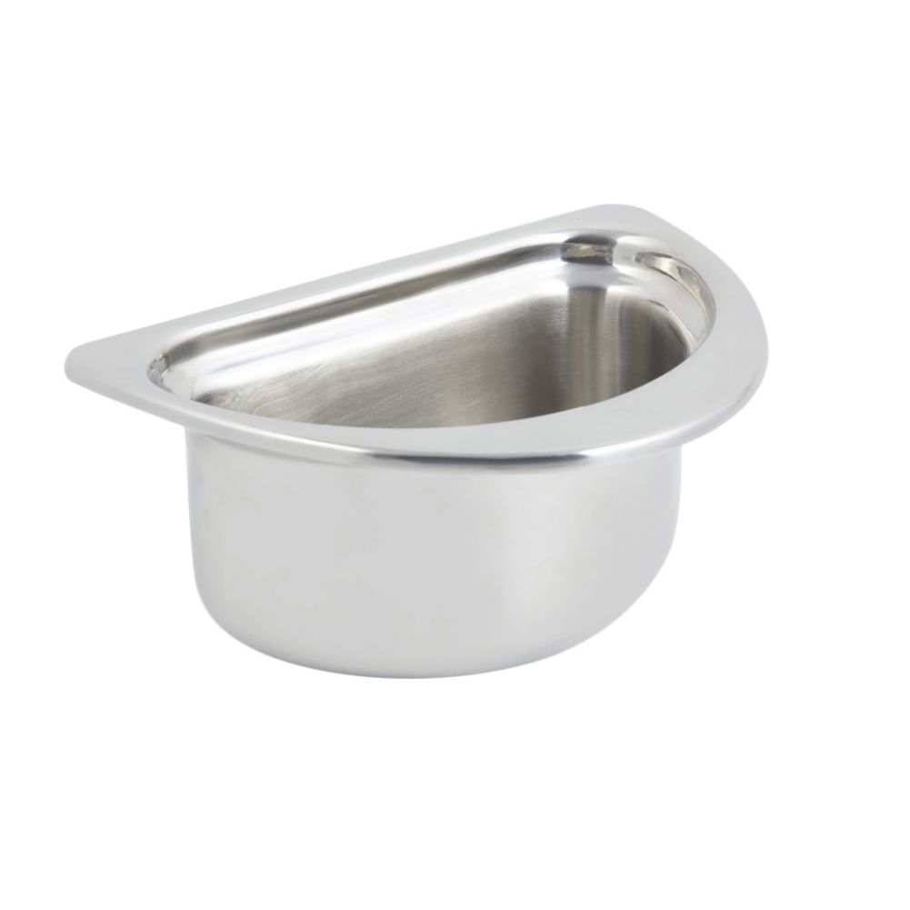 Bon Chef Plain S/S 1.75 Qt Half Oval Food Pan