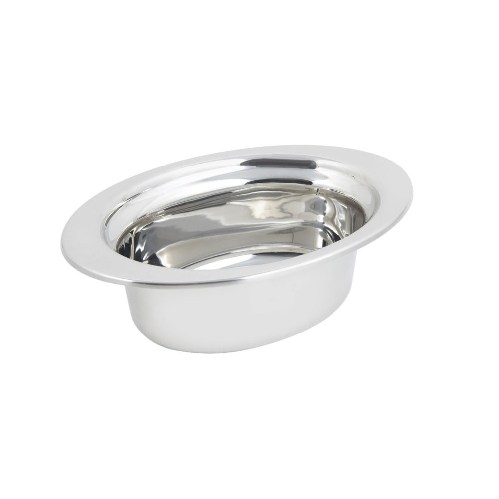 Bon Chef Plain S/S 3.75 Qt Oval Food Pan