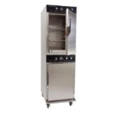 Cres Cor&reg; Mobile Two Compartment Radiant Cook / Hold Cabinet
