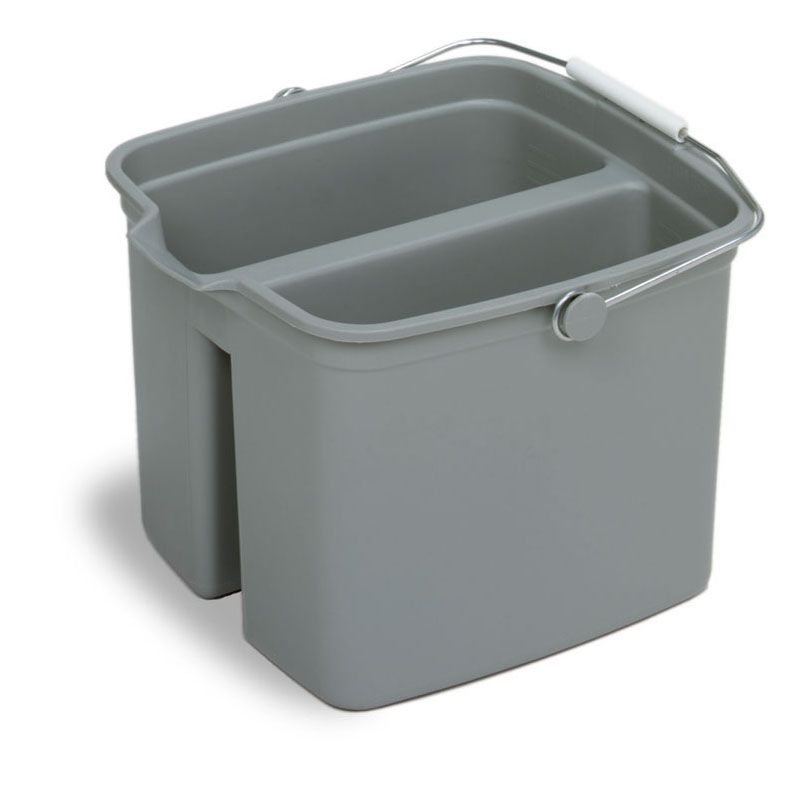 Continental Huskee&trade; Gray 16 qt Divided Pail