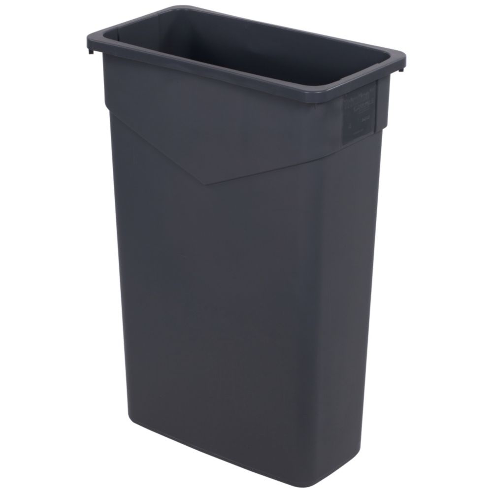 Carlisle Gray Trimline 23 gal Trash Can