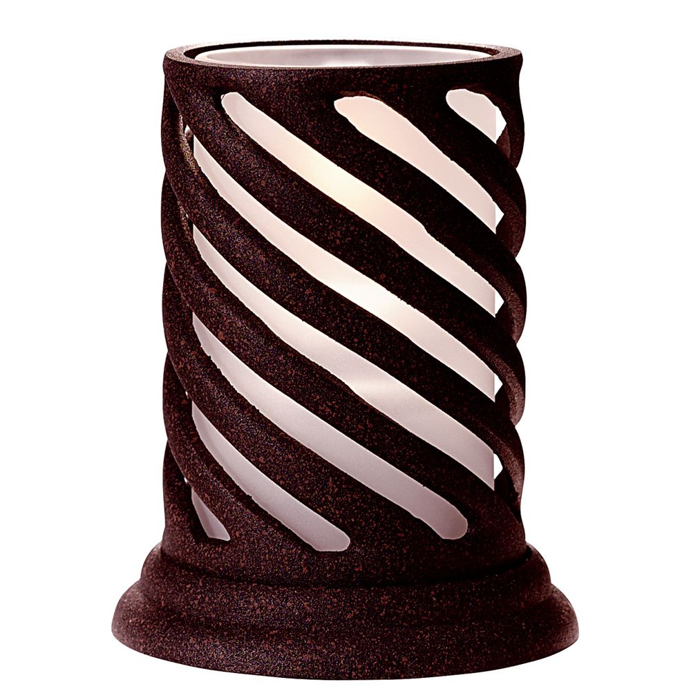 Candle Lamp&reg; Rust Spiral Lamp Base